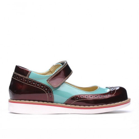 Buty dziecięce 153 lakier borbo kombinowany 01