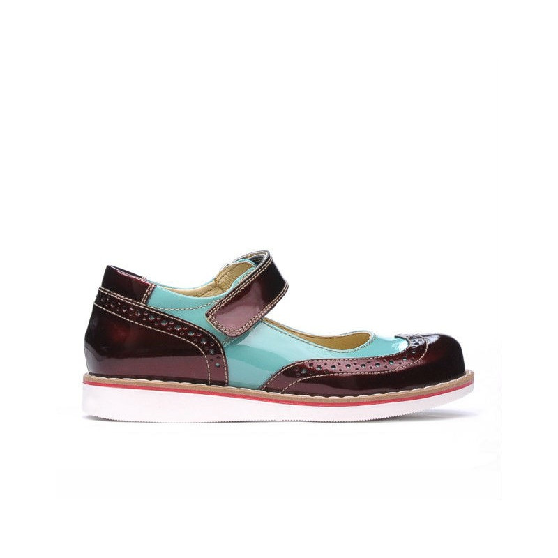 Buty dziecięce 153 lakier borbo kombinowany 01