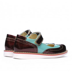 Buty dziecięce 153 lakier borbo kombinowany 01