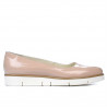 Damskie buty casual 677 lakierowane nude