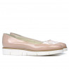Damskie buty casual 677 lakierowane nude
