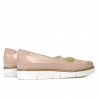 Damskie buty casual 677 lakierowane nude