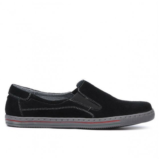 Damskie buty sportowe 624 czarne welurowe