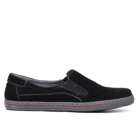 Damskie buty sportowe 624 czarne welurowe