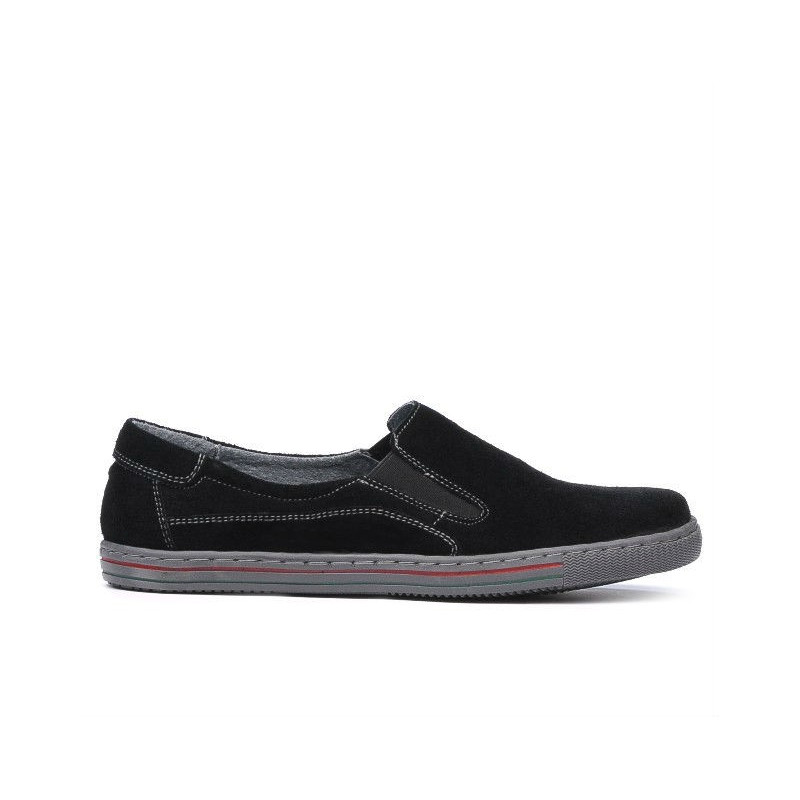 Damskie buty sportowe 624 czarne welurowe