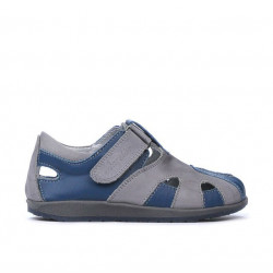 Buty dziecięce małe 07c indigo+szary