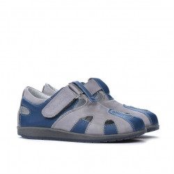 Buty dziecięce małe 07c indigo+szary