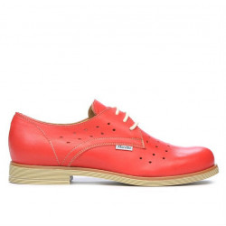 Damskie buty casual 678 czerwony koral