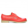 Damskie buty casual 678 czerwony koral