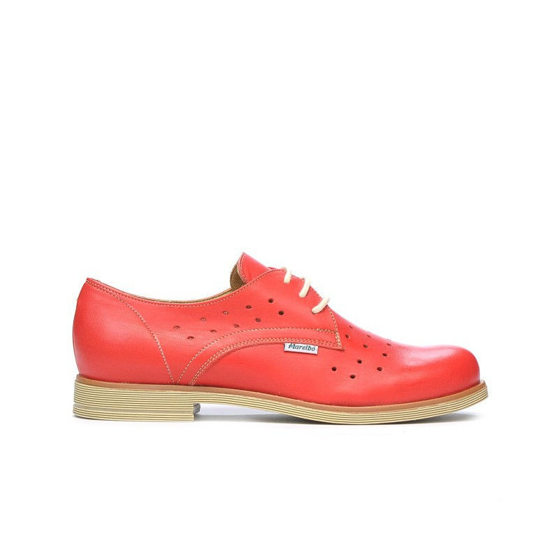 Damskie buty casual 678 czerwony koral