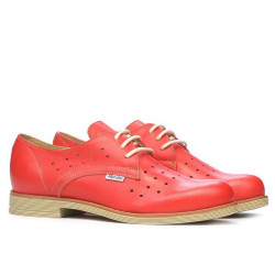 Damskie buty casual 678 czerwony koral