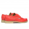 Damskie buty casual 678 czerwony koral