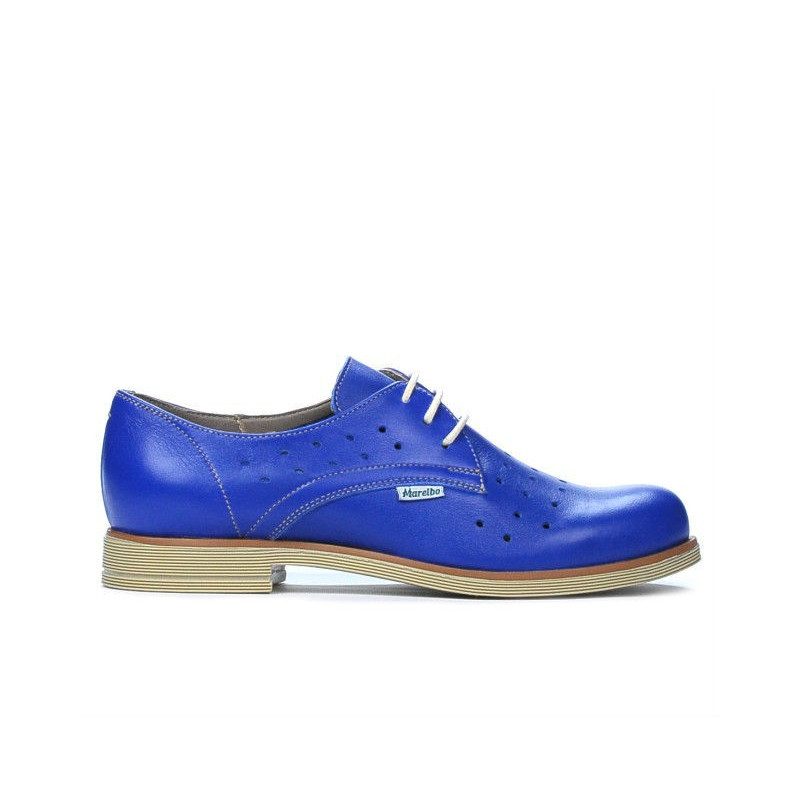 Damskie buty casual 678 niebieski elektryczny