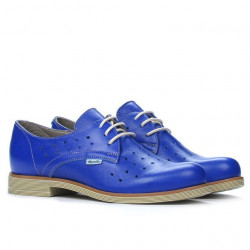 Damskie buty casual 678 niebieski elektryczny