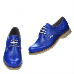 Damskie buty casual 678 niebieski elektryczny