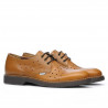 Buty casual męskie 836 brązowe