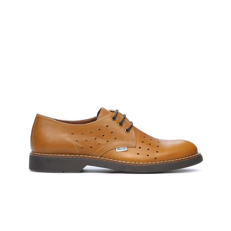 Buty casual męskie 836 brązowe