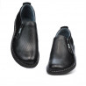 Casualowe buty męskie 7200p czarne perforowane