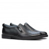 Męskie buty casual (duże rozmiary) 7200mp czarny perforowany