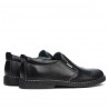 Męskie buty casual (duże rozmiary) 7200mp czarny perforowany