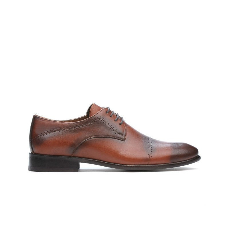 Eleganckie buty męskie 822 a brązowe