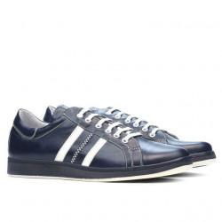 Buty sportowe męskie 959 indygo+białe