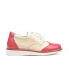 Buty dla małych dzieci 60c lakier różowy+bej