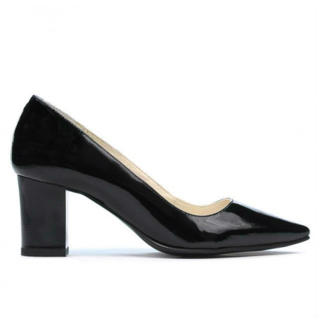 Eleganckie buty damskie 1253 czarny lakierowany