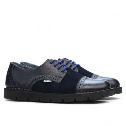 Damskie buty casual 7001-1 indygo łączone