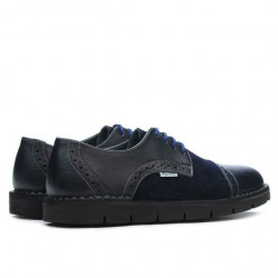 Damskie buty casual 7001-1 indygo łączone