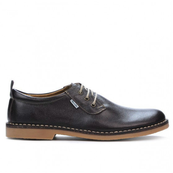 Casualowe buty męskie 7201-1 kawa