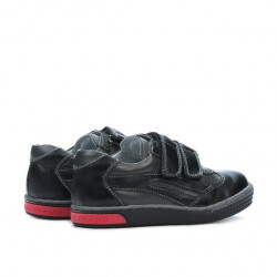 Małe dziecięce buty 16-1c czarne+szare