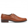 Eleganckie buty męskie 837 koniakowe brązowe