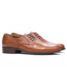 Eleganckie buty męskie 837 koniakowe brązowe