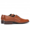 Eleganckie buty męskie 837 koniakowe brązowe