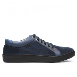 Buty casual/sportowe męskie 841 indigo kombinowane