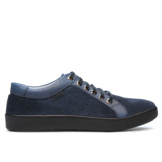Buty casual/sportowe męskie 841 indigo kombinowane