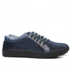 Buty casual/sportowe męskie 841 indigo kombinowane