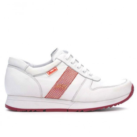 Damskie buty sportowe 679 biało-czerwone