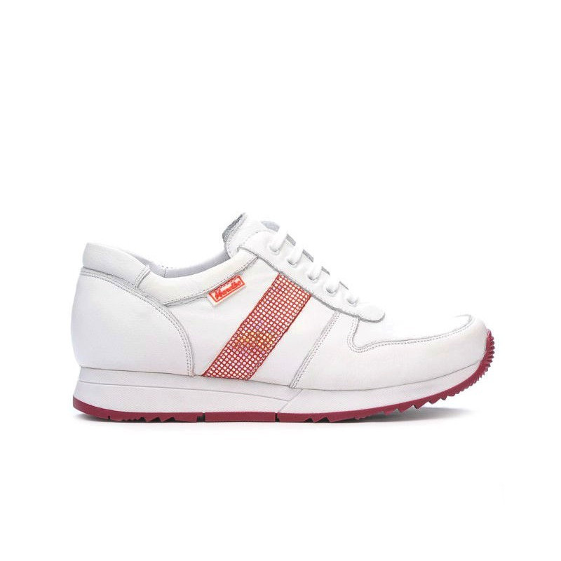 Damskie buty sportowe 679 biało-czerwone