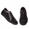 Casual/sportowe półbuty męskie 841 bordo kombinowany