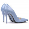 Eleganckie damskie buty 1241 lakierowane niebieskie