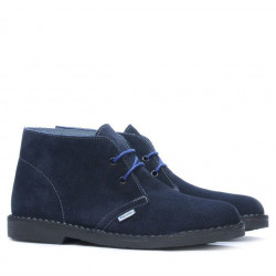 Damskie botki 7100-1 indygo welur