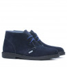 Damskie botki 7100-1 indygo welur