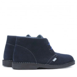 Damskie botki 7100-1 indygo welur