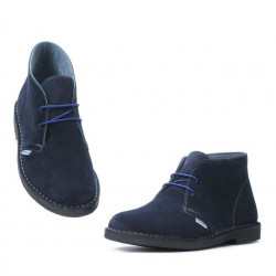 Damskie botki 7100-1 indygo welur