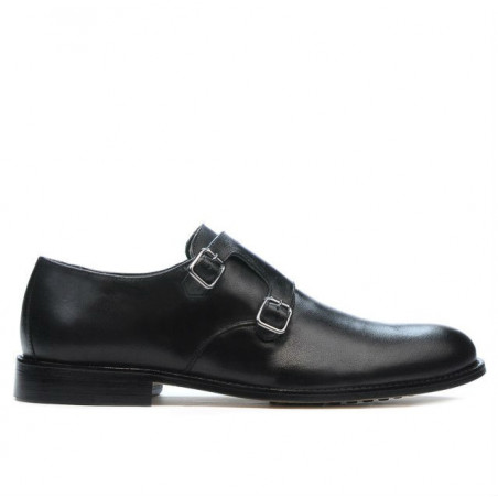 Czarne eleganckie buty męskie 840