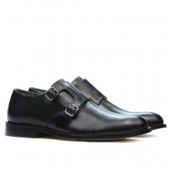 Czarne eleganckie buty męskie 840