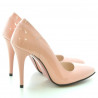 Buty eleganckie damskie 1230 lakierowane różowe
