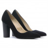 Eleganckie buty damskie 1261 czarne antylopa